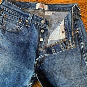 Levi's 501 Button-Fly Blue Jeans